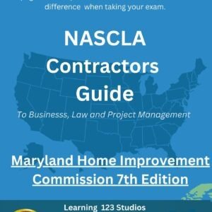 Exam Tabs NASCLA Contractors Guide for Maryland 7th Edition - MHIC Exam Maryland